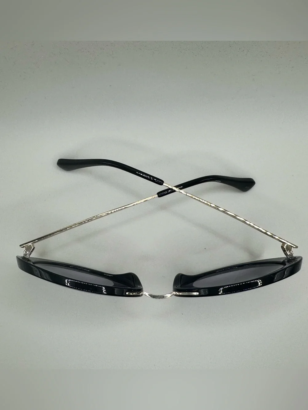 Diane von Furstenberg DVF Black Oversized Retro Round Cat Eye Sunglasses